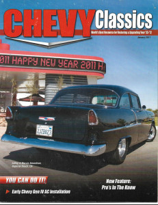CHEVY CLASSICS 2011 JAN - GEN IV AC INST, '72 K10 , PROJECT CARS, '55, 62 CONV